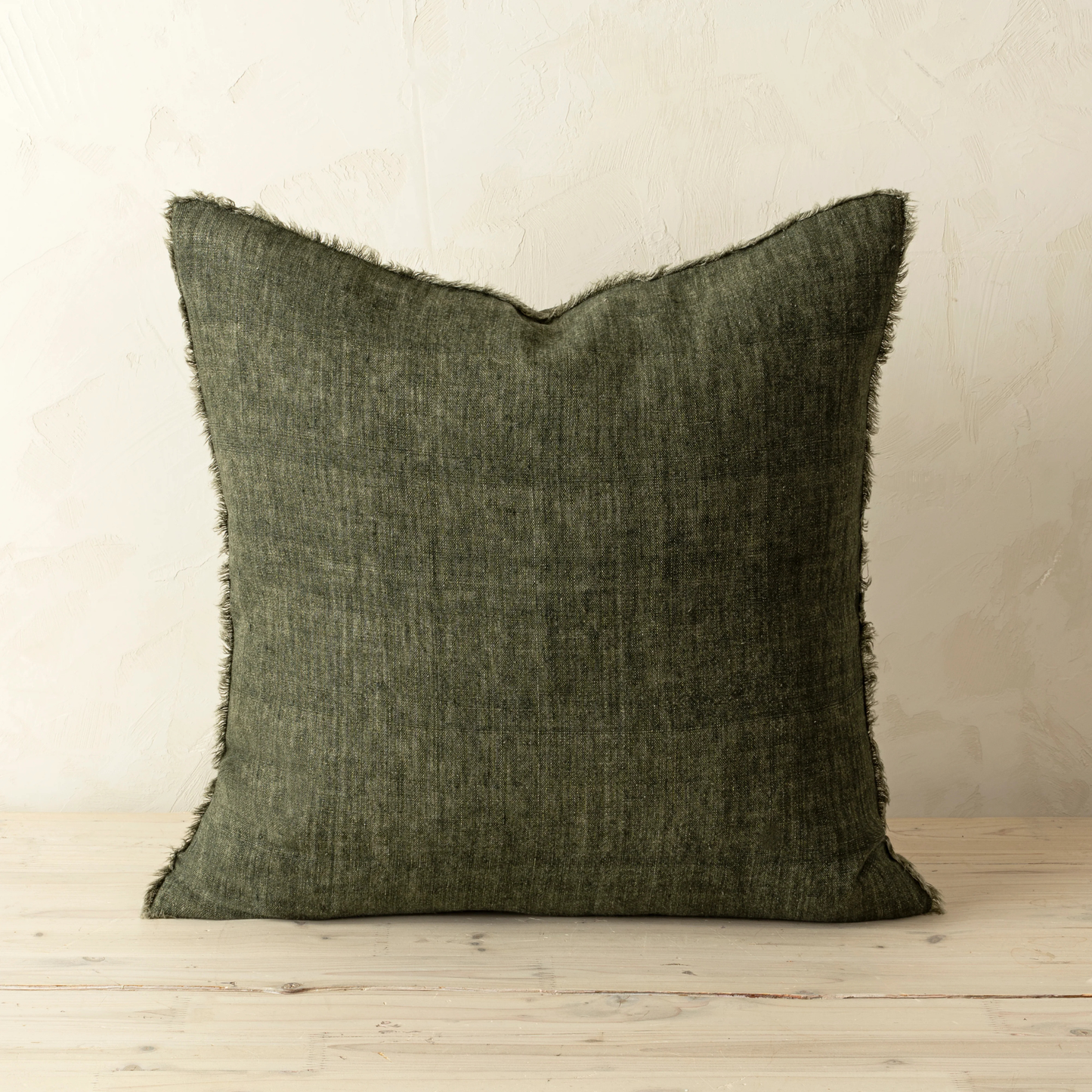 Lina Linen Pillow - Avocado