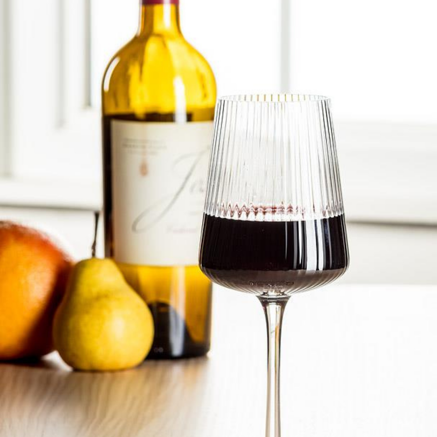 Optic Wine Glass - Ribbed