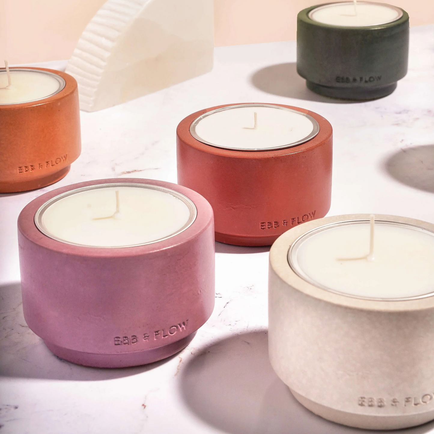 Refillable Concrete Candle - Lavender/Petitgrain