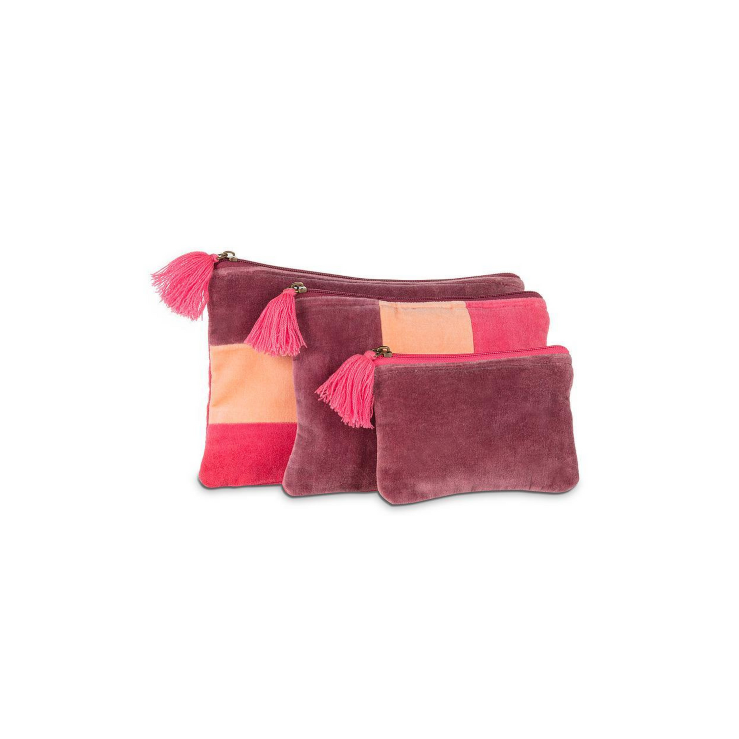 Chelsea Velvet Pouch - Pink