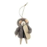 Snowboarding Silas Mouse Ornament