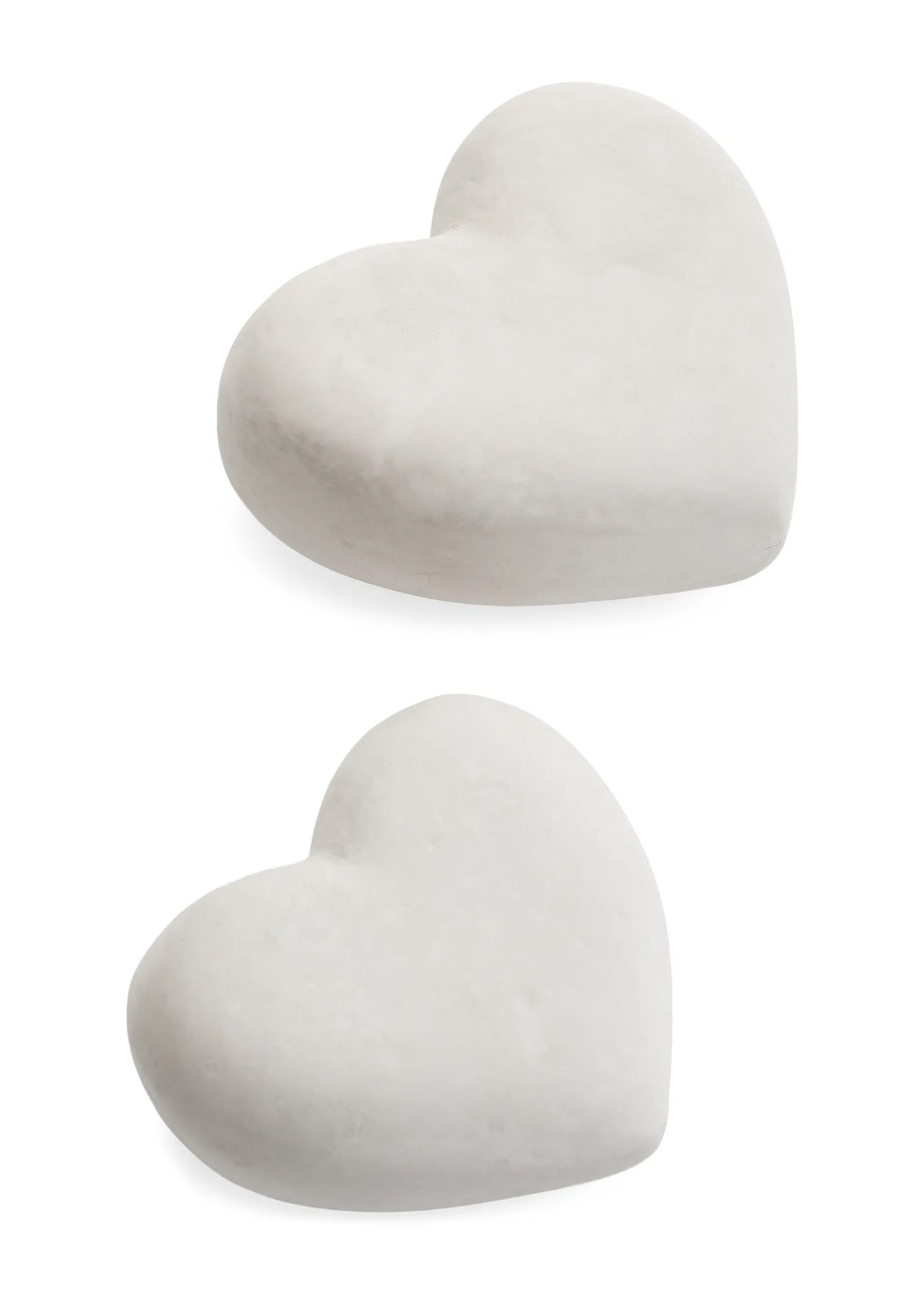Decorative Terracotta Heart Natural white