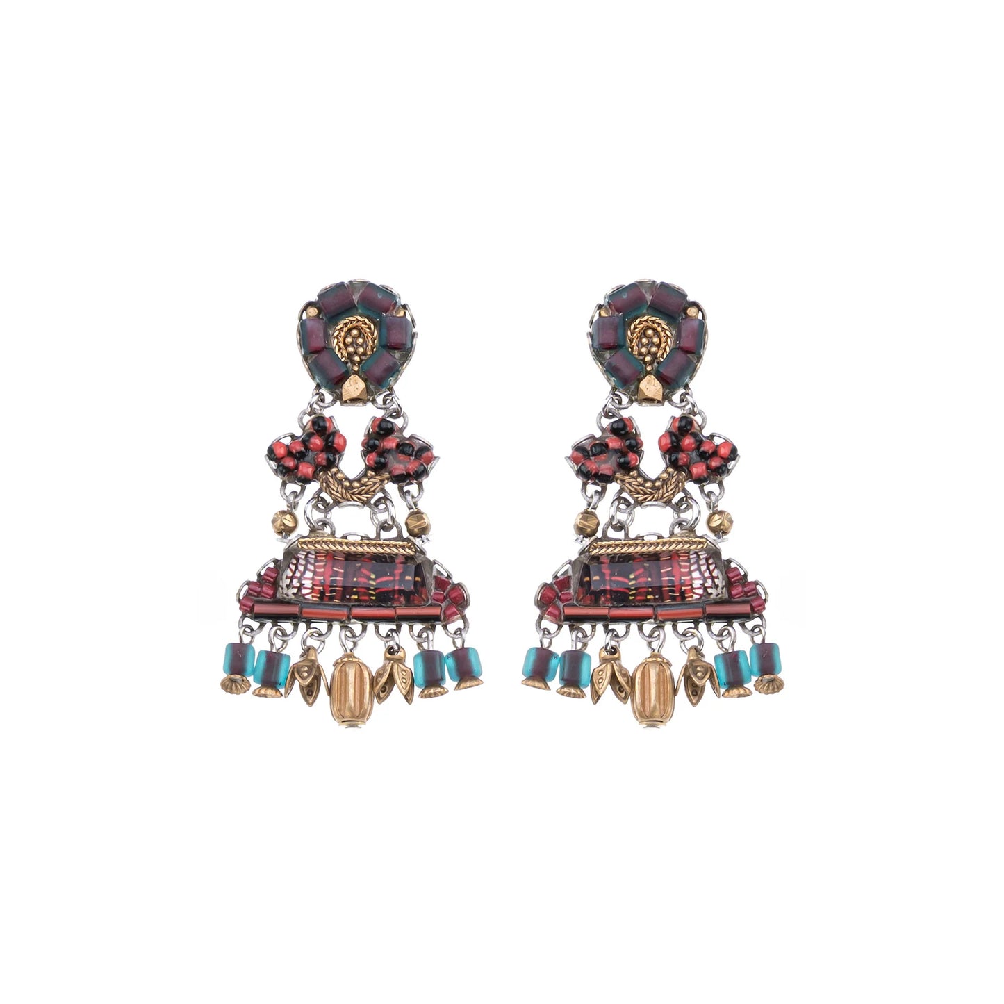 Noble Wine Earings - Carmin