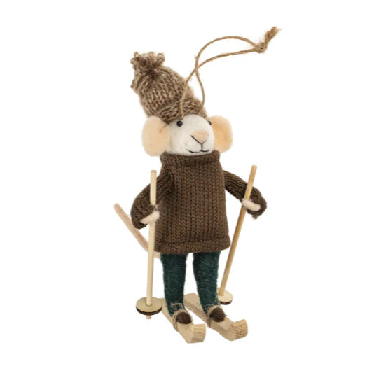 Downhill Dylan Mouse Ornament