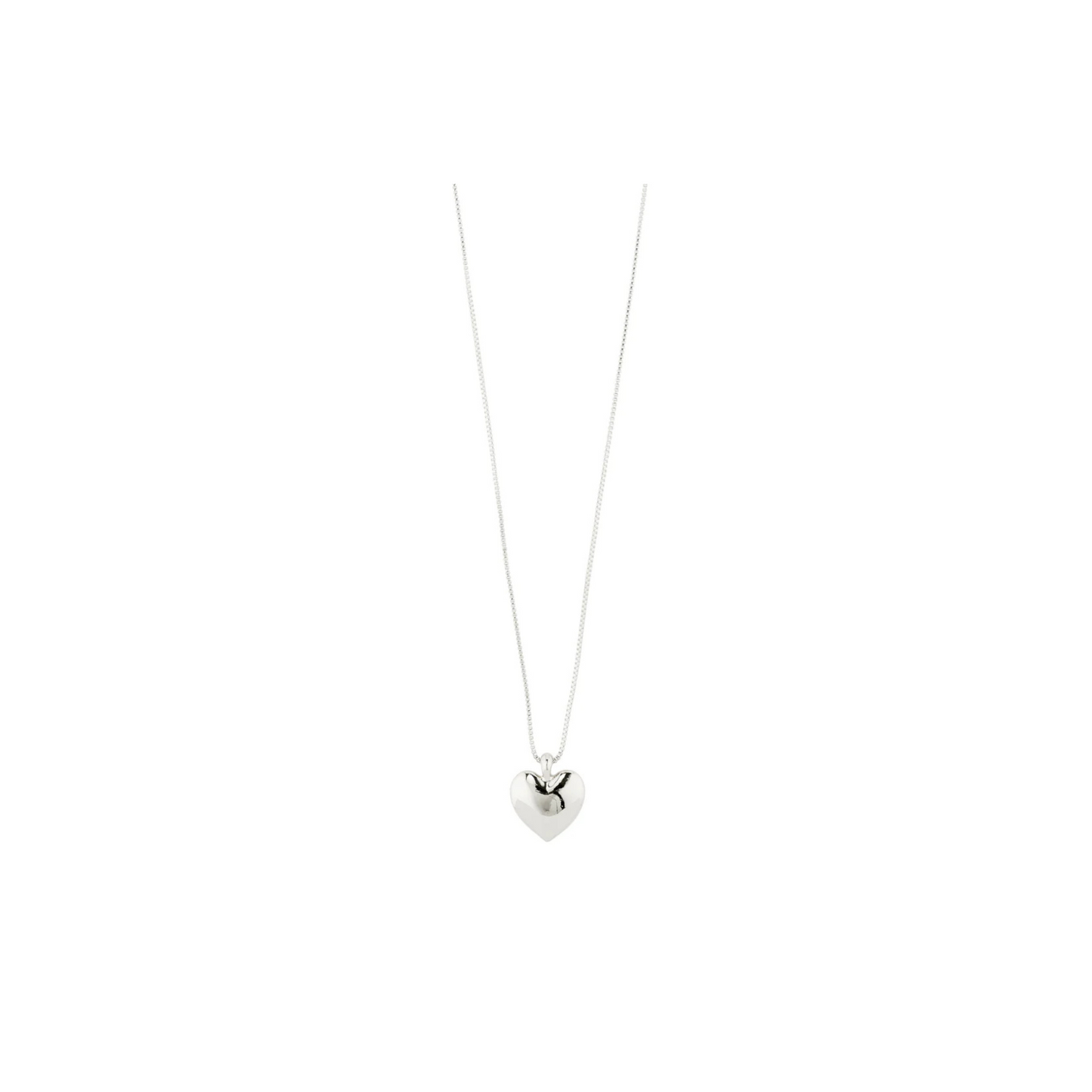 Sophia Heart Necklace-Silver