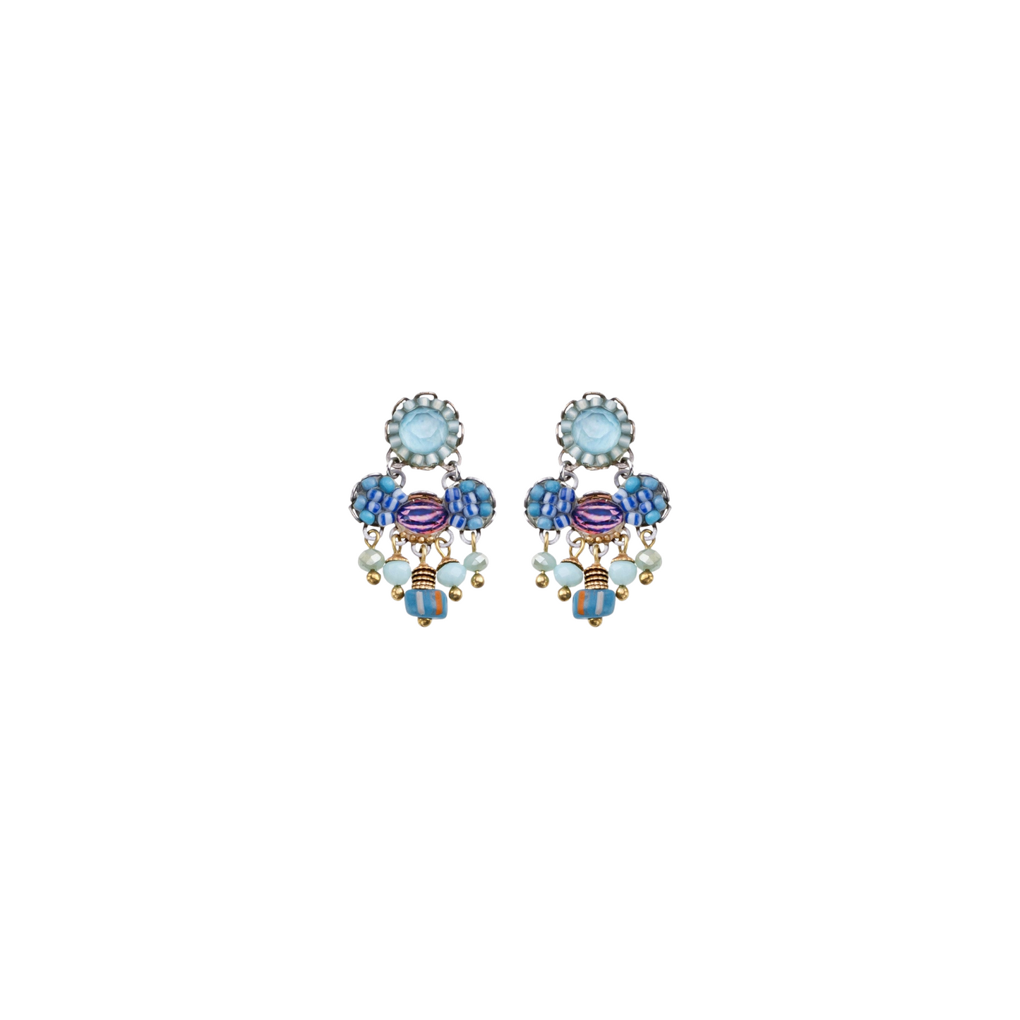 Swan Blue Bird Earrings
