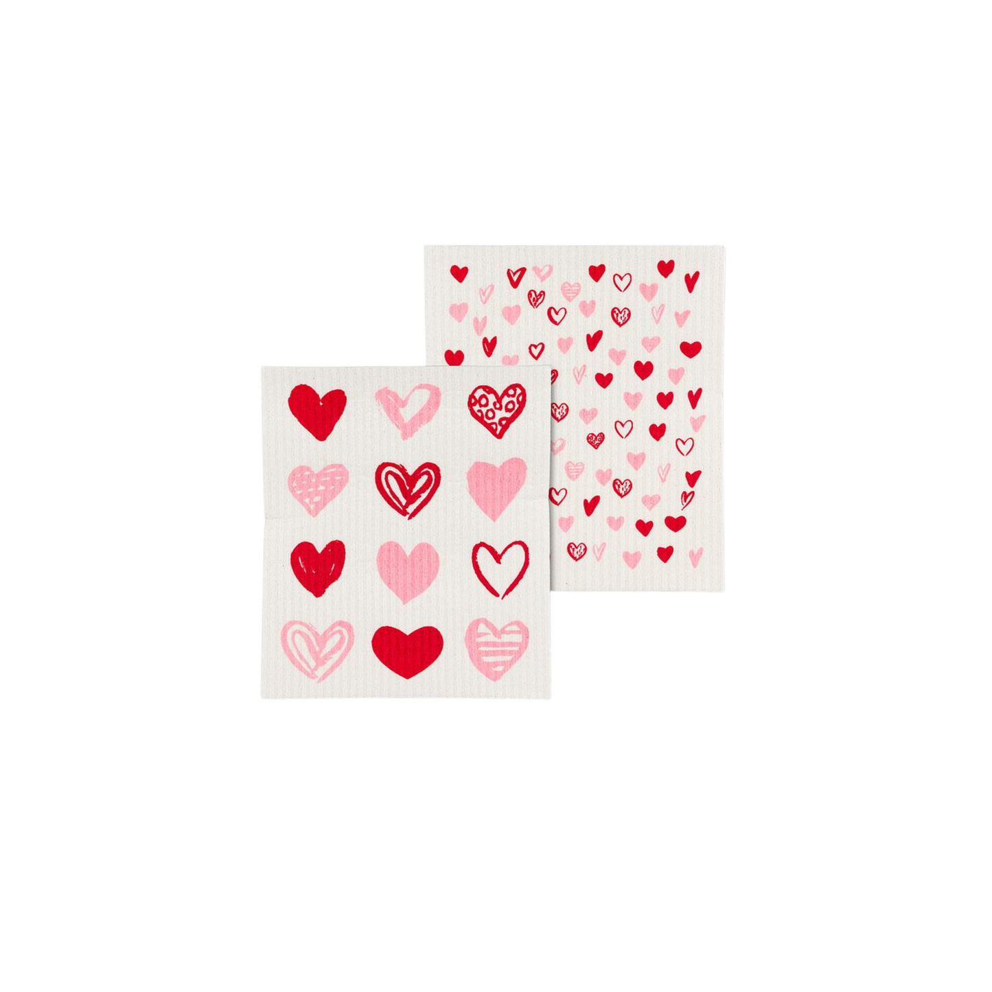 Swedish Dishcloth - Hearts (Set of Two)