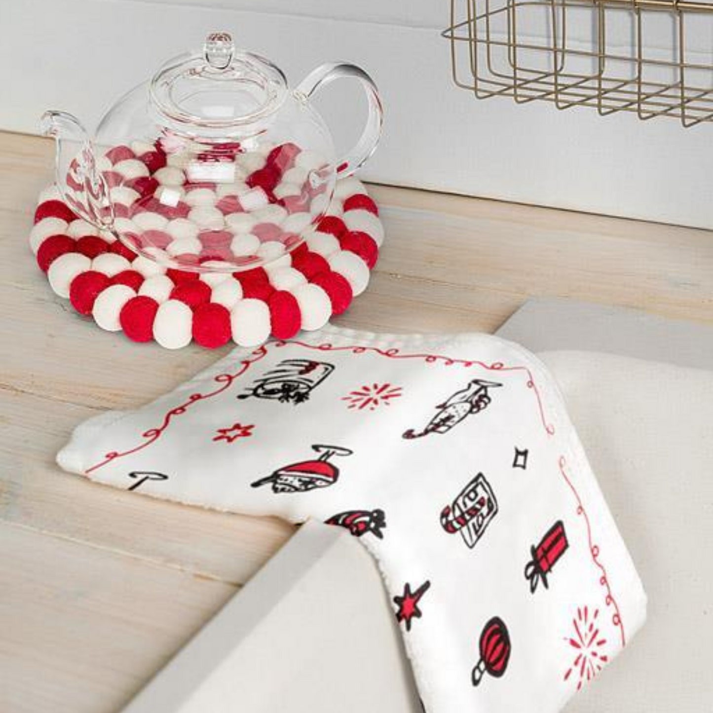 Cocktails Dishcloth& Kitchen Towel Set