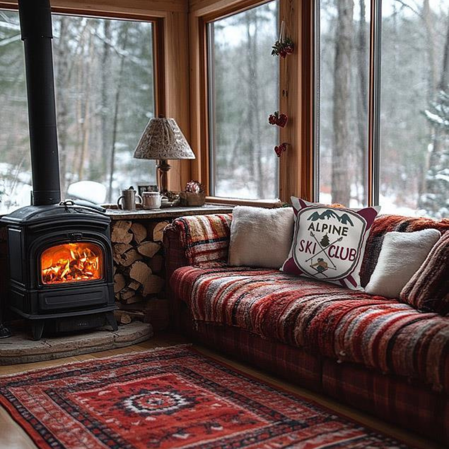 Alpine Ski Club Pillow