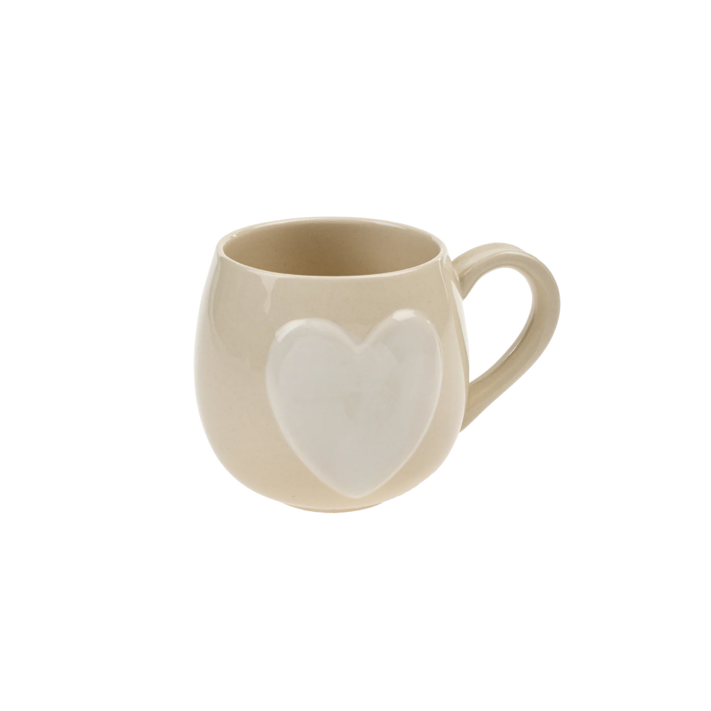 Big Heart Mug - Cream/White