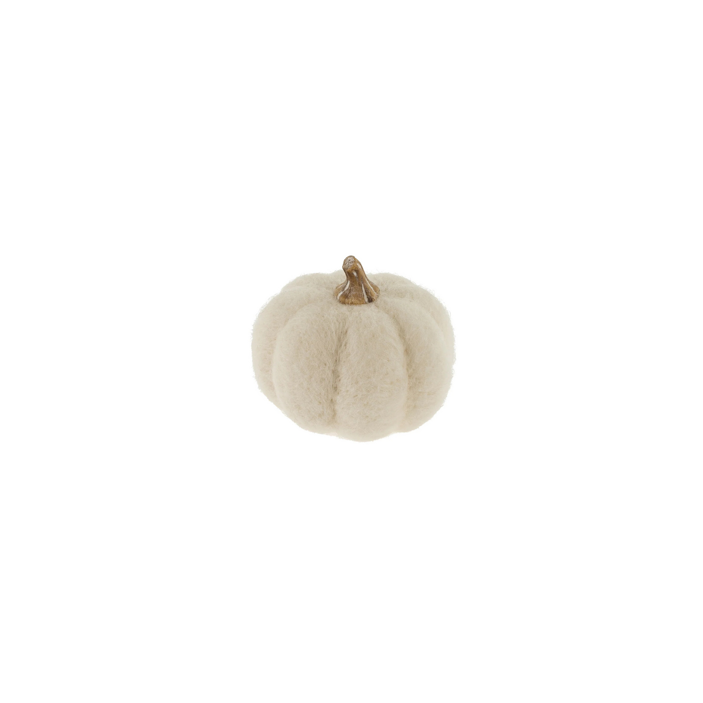 Felt Pumpkin - White