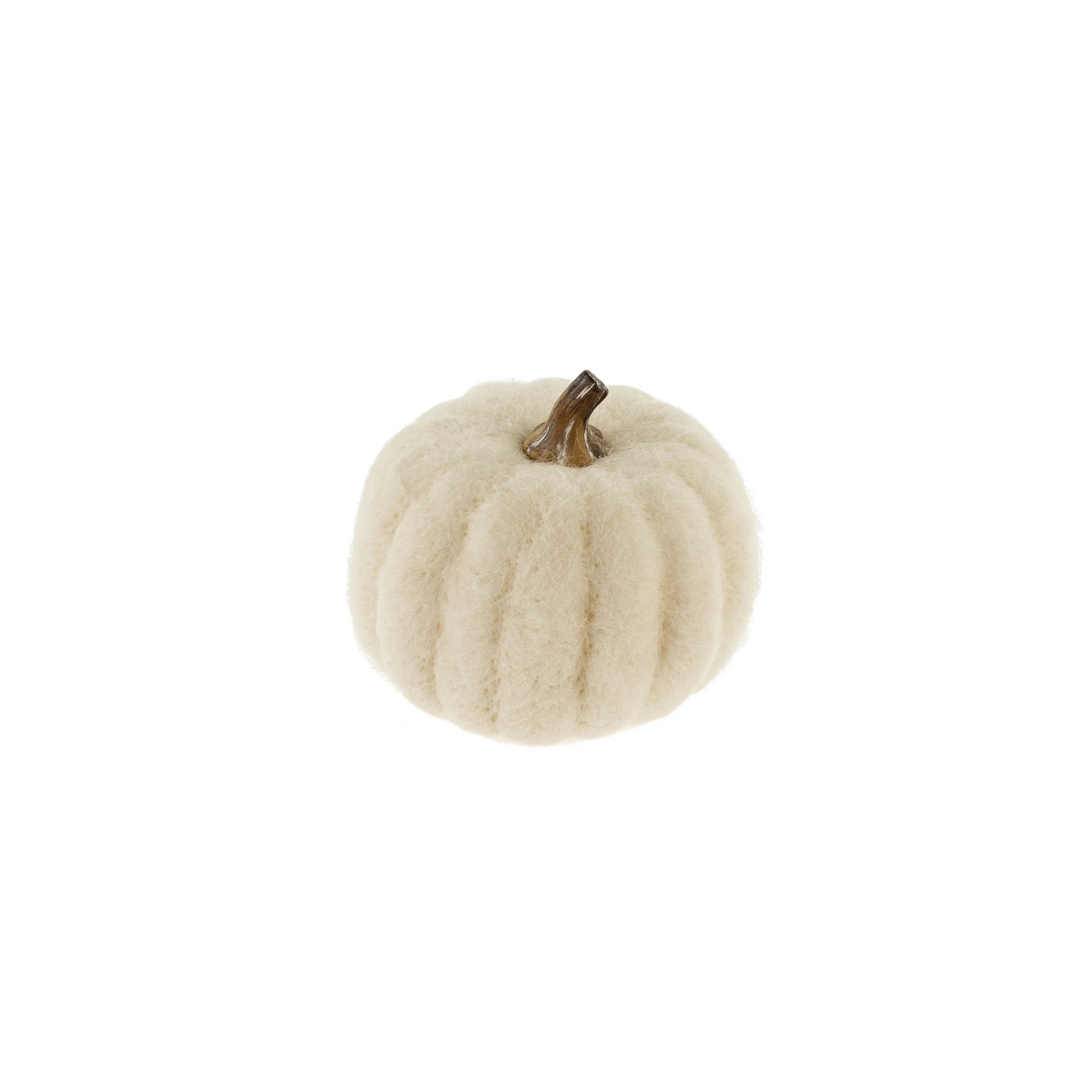 Felt Pumpkin - White