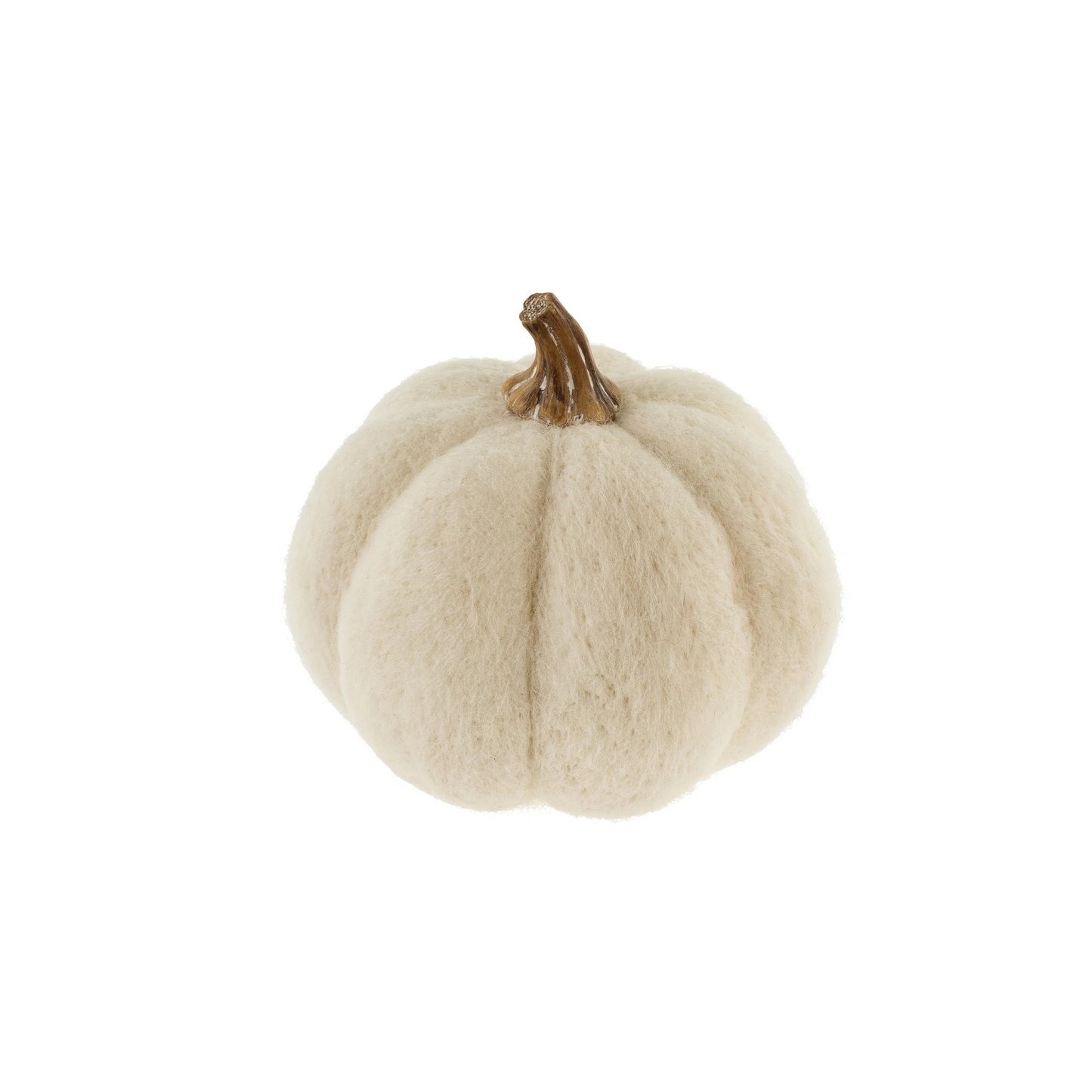 Felt Pumpkin - White