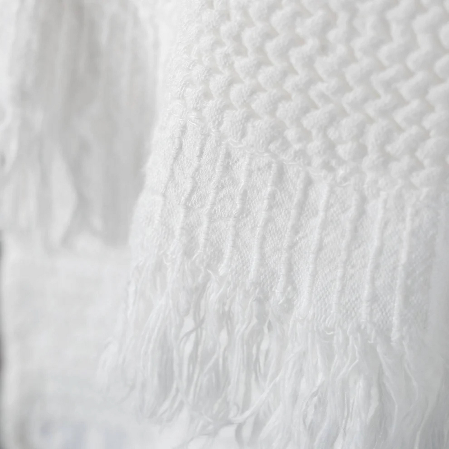 Hand Towel - Wave - White