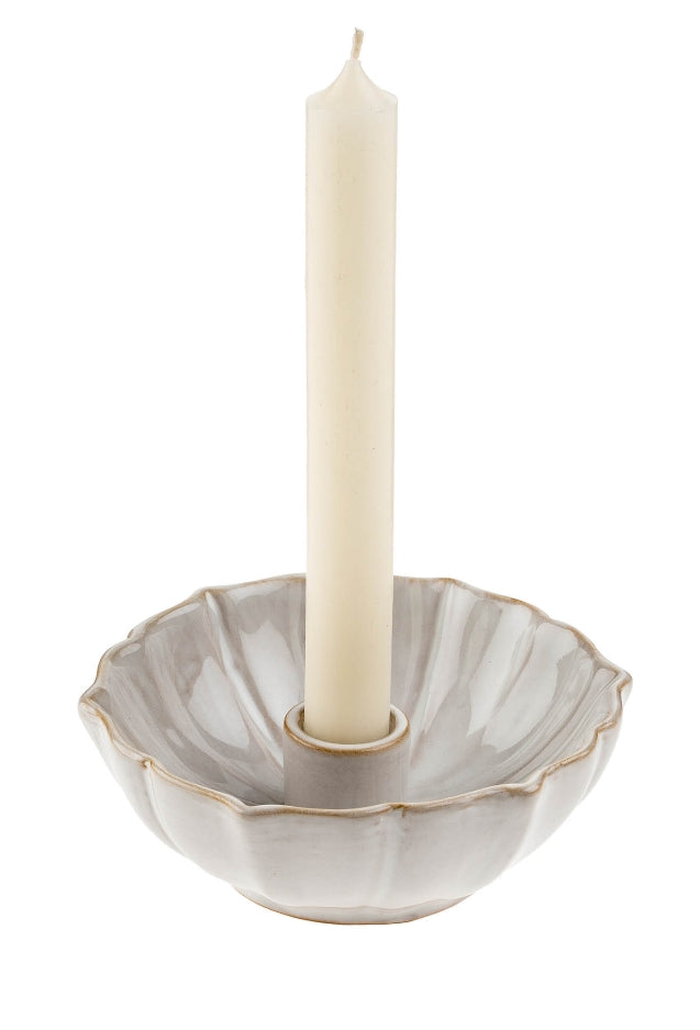 Lotus Candleholder-White