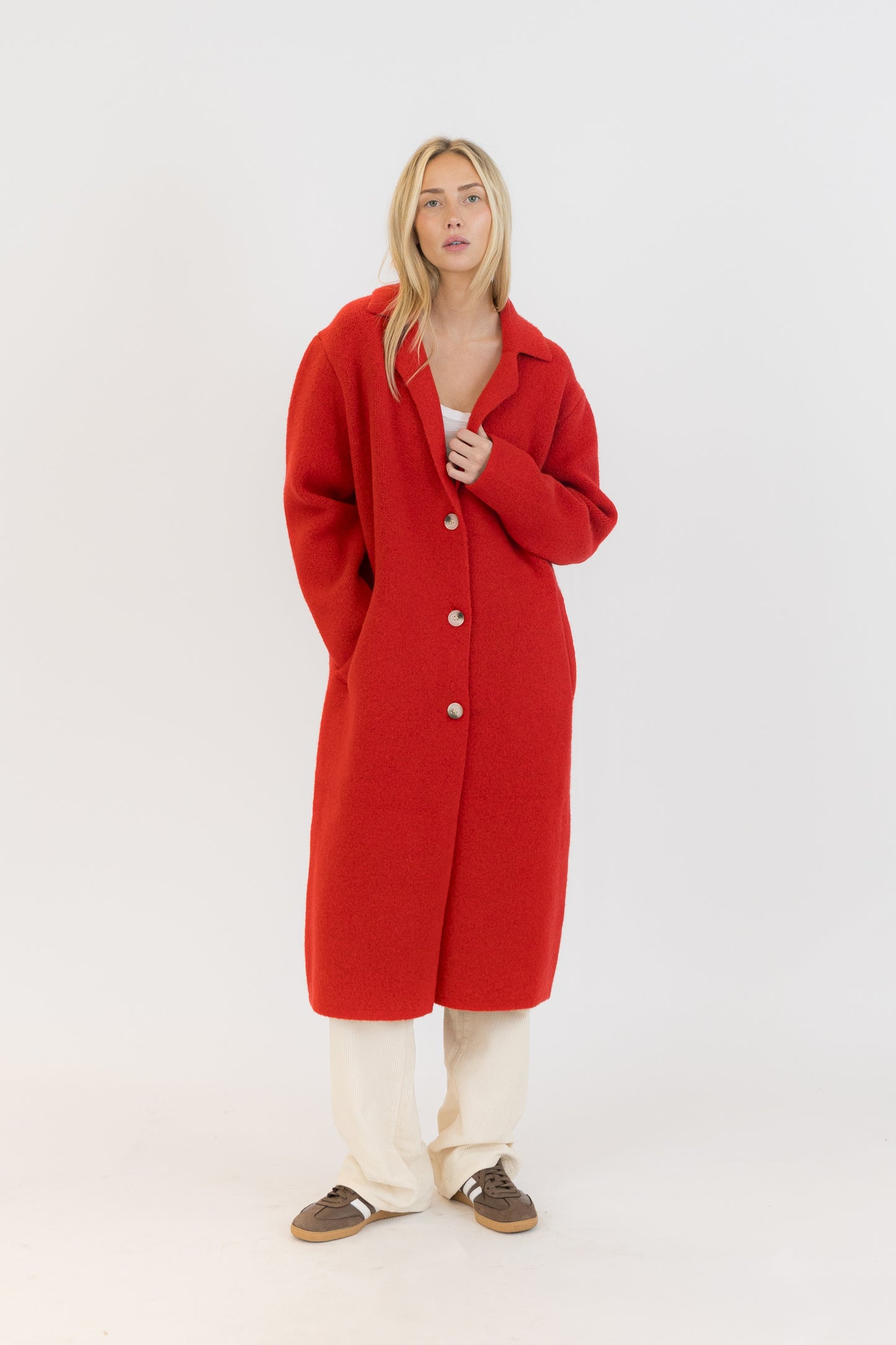 Victoria Coat-Red