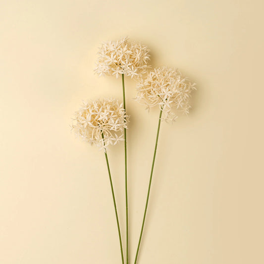 Faux Allium Floral Spray, Champagne