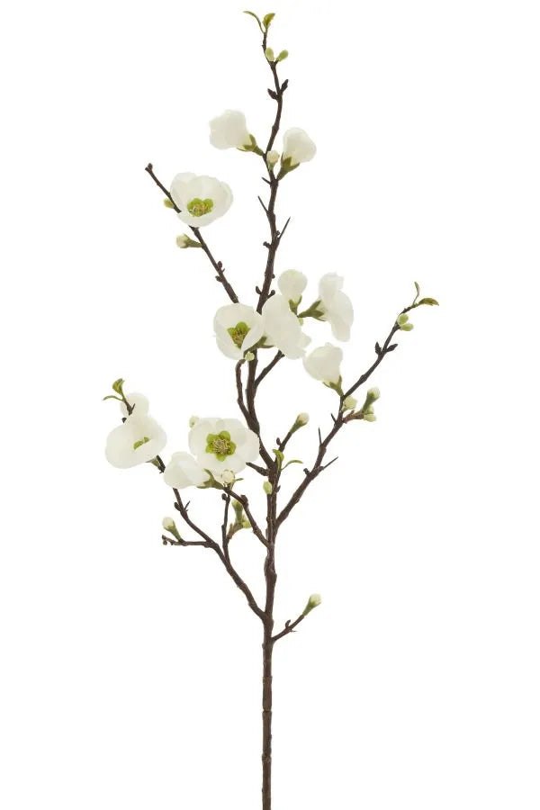 Faux Spray Quince Blossom