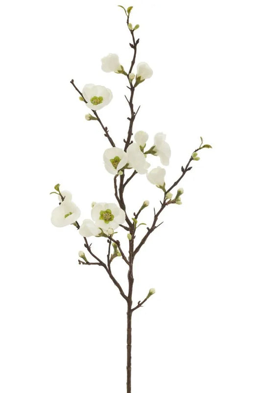Faux Spray Quince Blossom