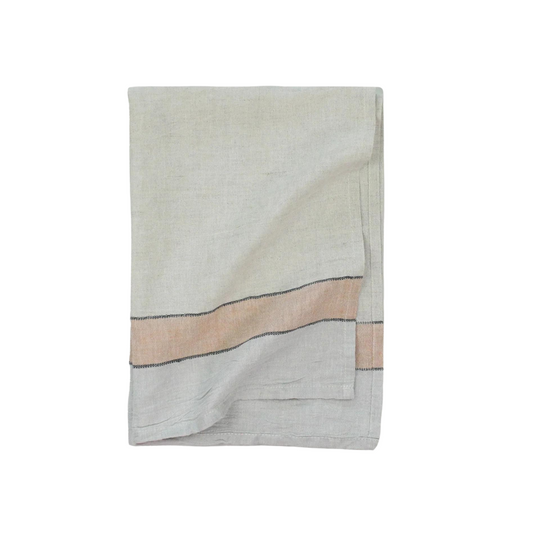 Pokoloko-French Stripe Linen Hand Towel