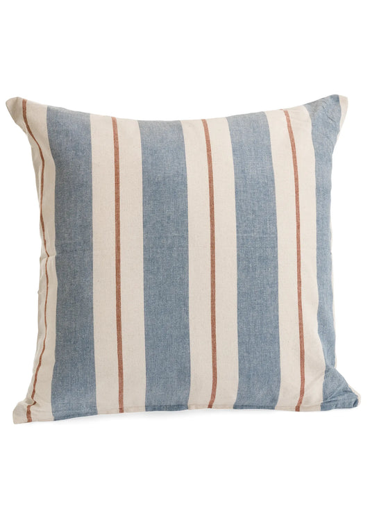 Striped Cushion Navy & Natural-20x20