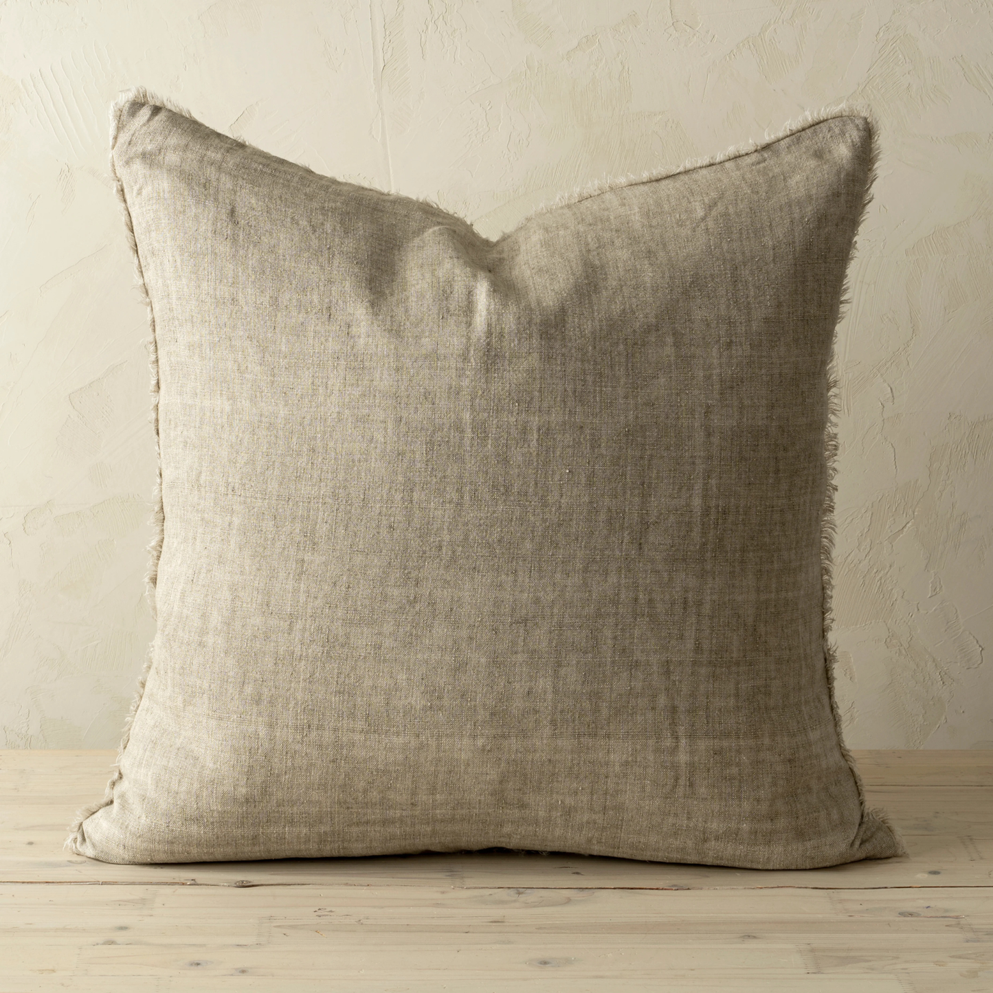 Lina Linen Pillow - Almond