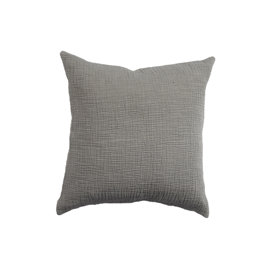 Crinkle Pillow - Charcoal