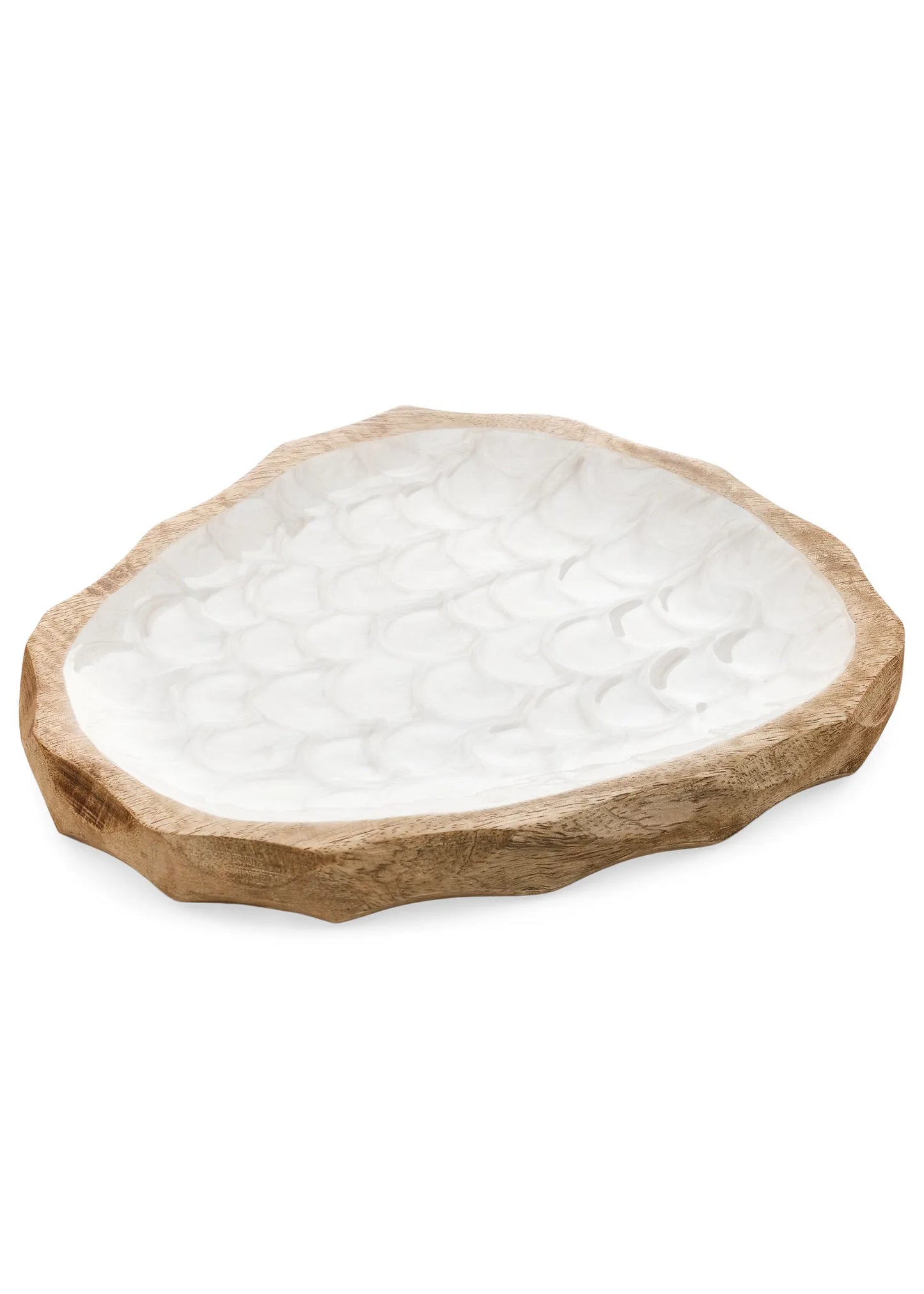 Wood/Scallop Tray