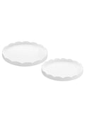 White Scallop Tray