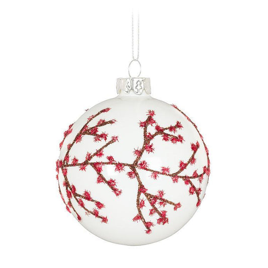Berries on Branch Ball Ornament