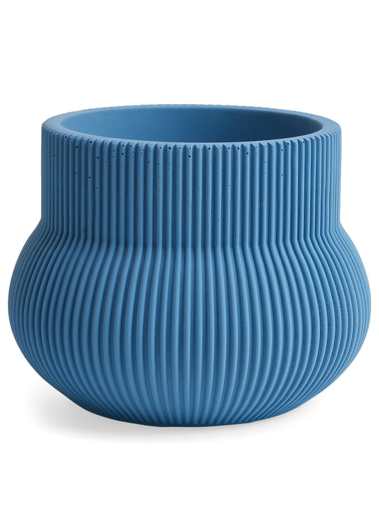 Cement Planter-Blue 6.5 x 5