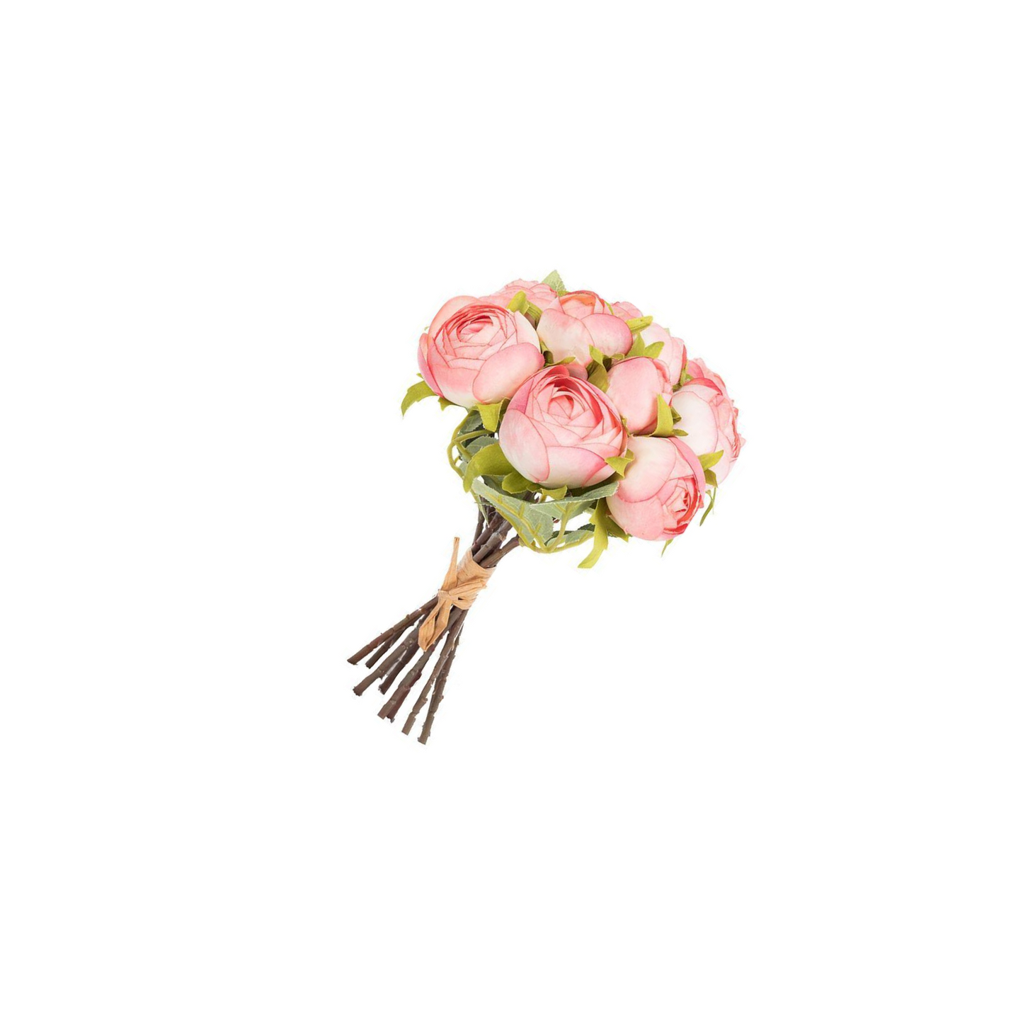 Faux Peony Bouquet - 10"