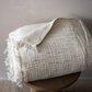 Sketched Crinkle Fleece Throw Blanket - Grey Slub