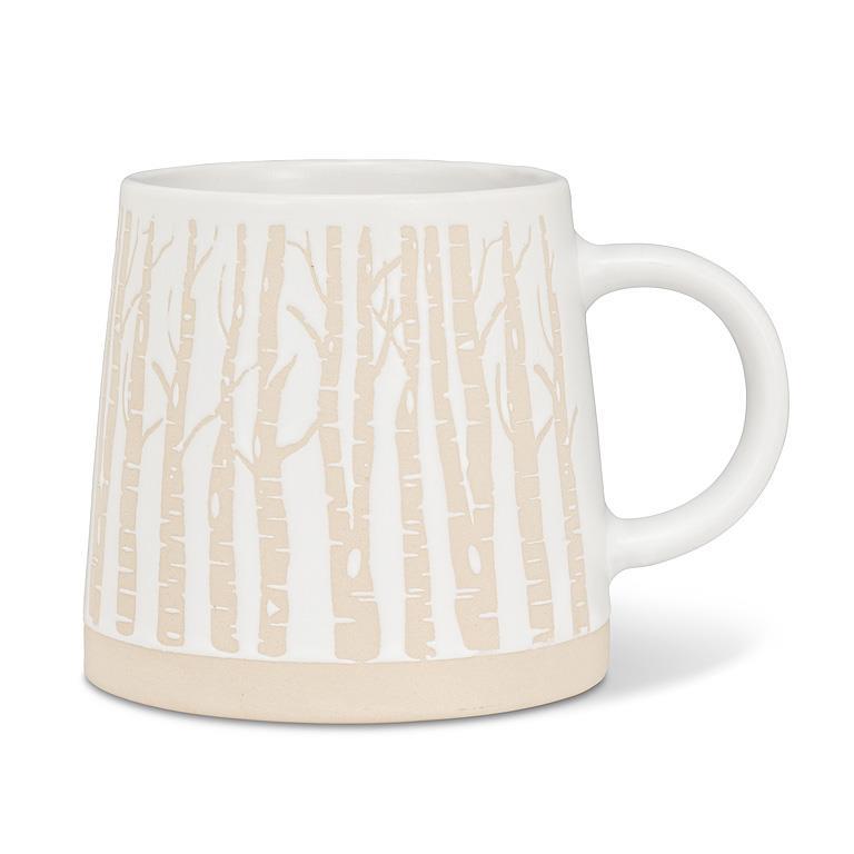 Wide Base Mug w/ Birch