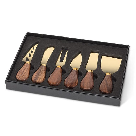Walnut Cheese Knives S/6
