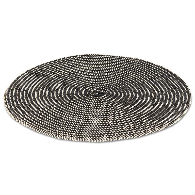 Round Woven Placemats - Black