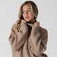 Evolet Mockneck Sweater - Caramel