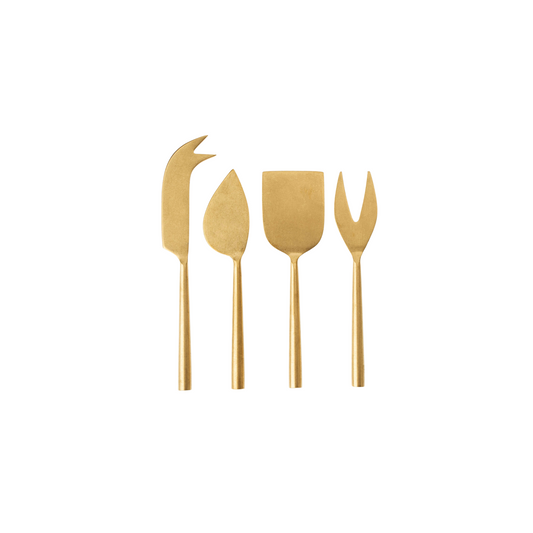 Tides Cheese Knives - Gold