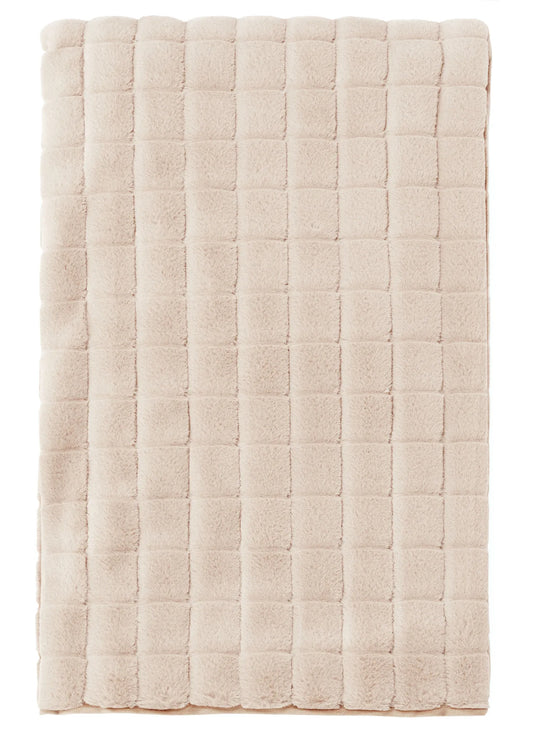 Faux Rabbit Fur Throw