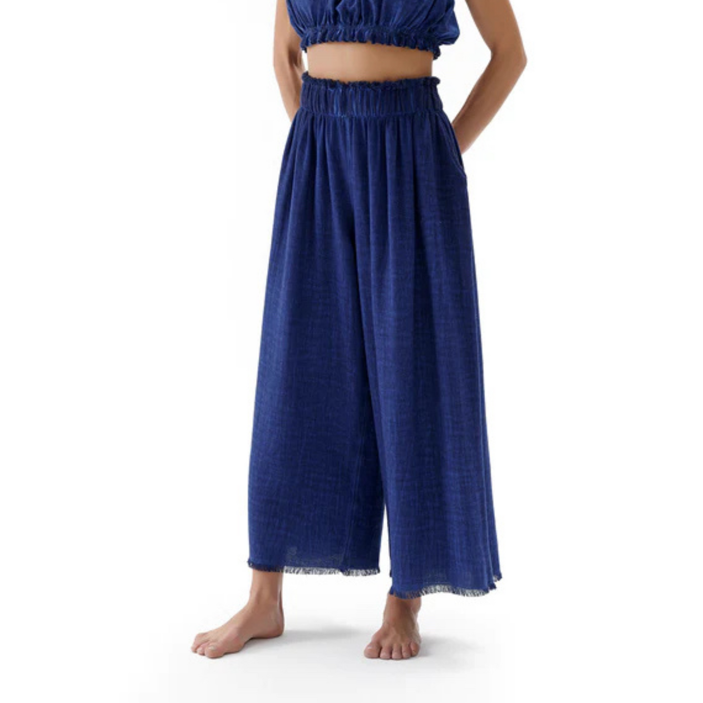 Linen Cotton Palazzo Pants