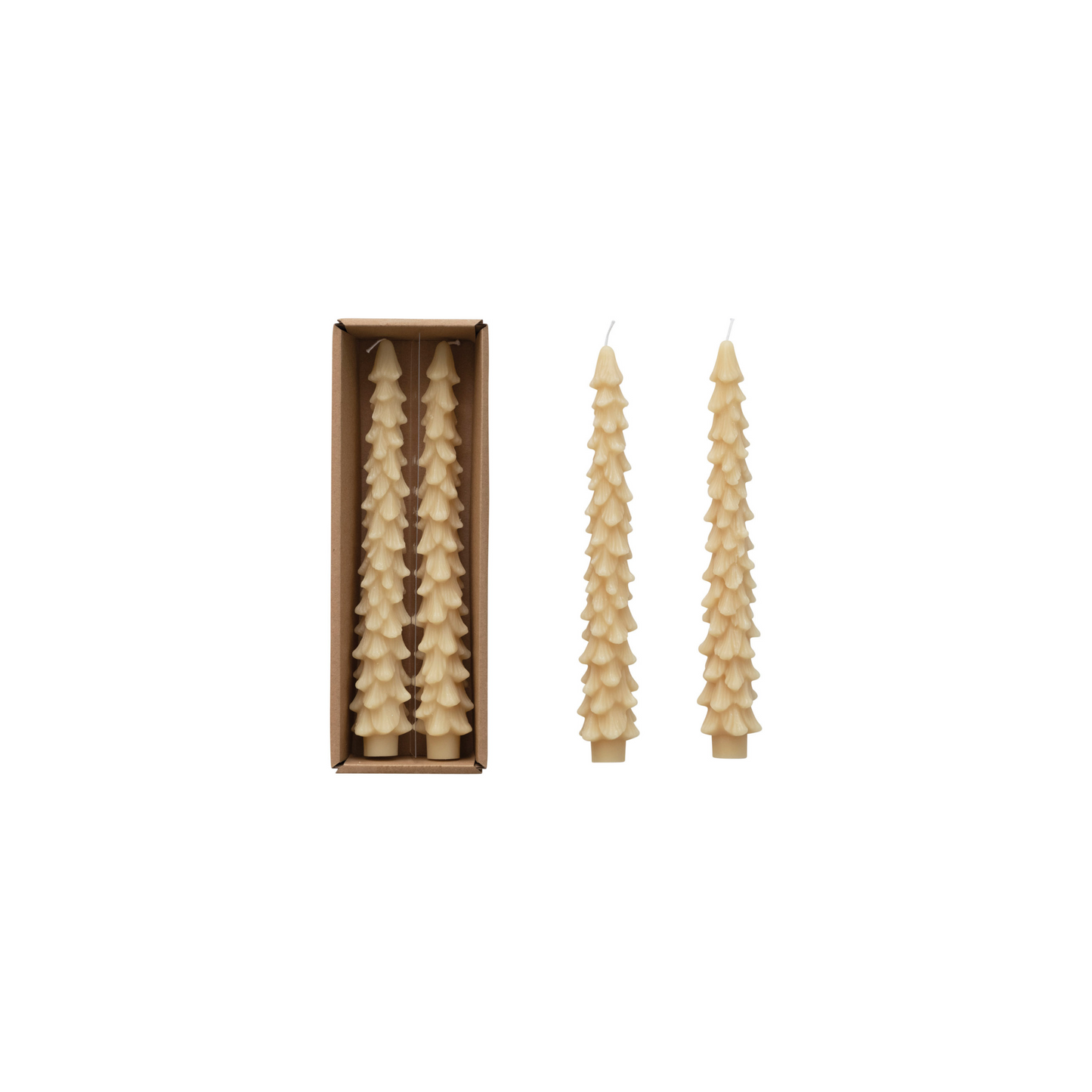 10" Tree Taper Candles - Eggnog