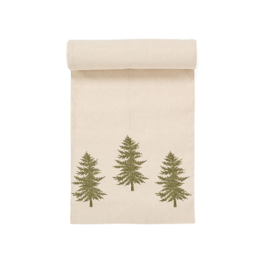 Table Runner - Embroidered Trees