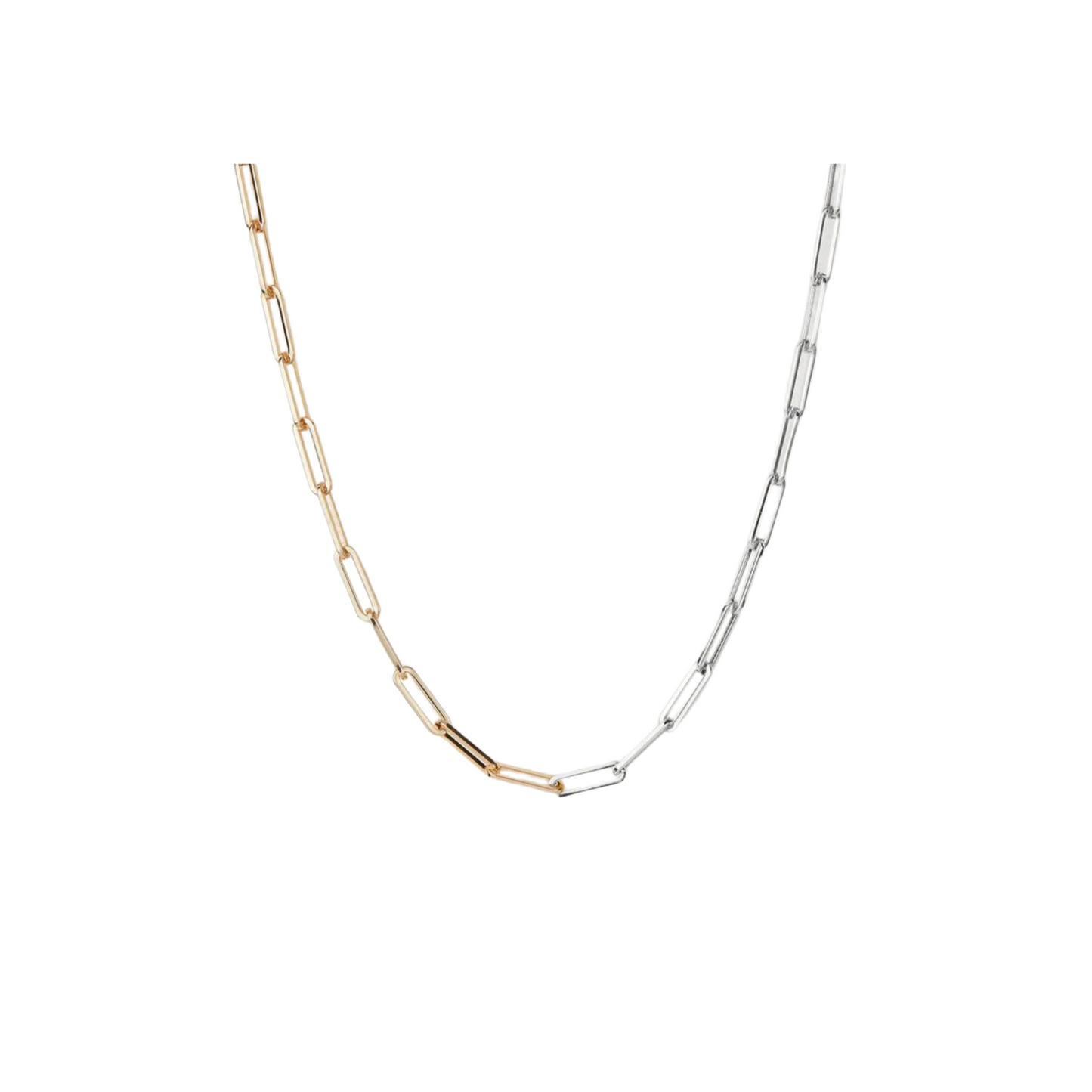 Andi Slim Chain Two-Tone Necklace