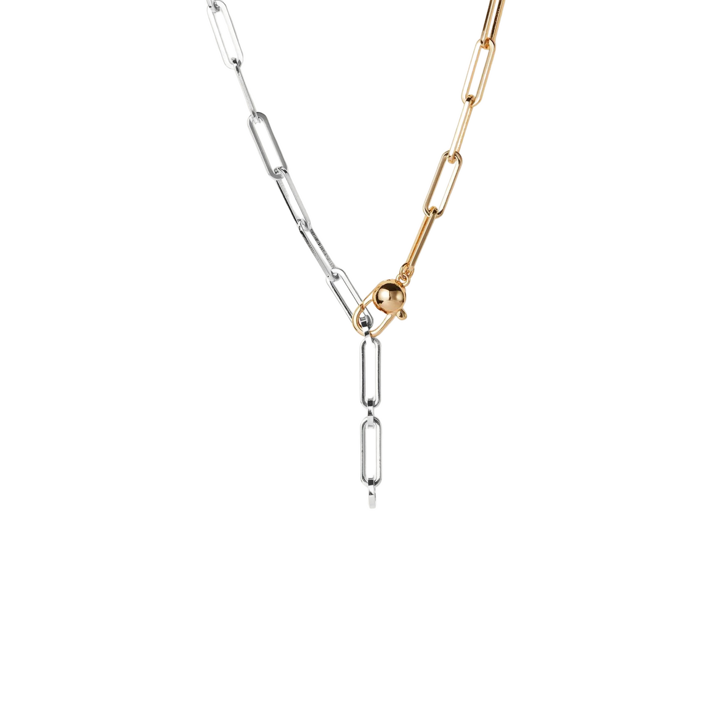 Andi Slim Chain Two-Tone Necklace