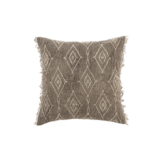 Jacquard Fringe Pillow