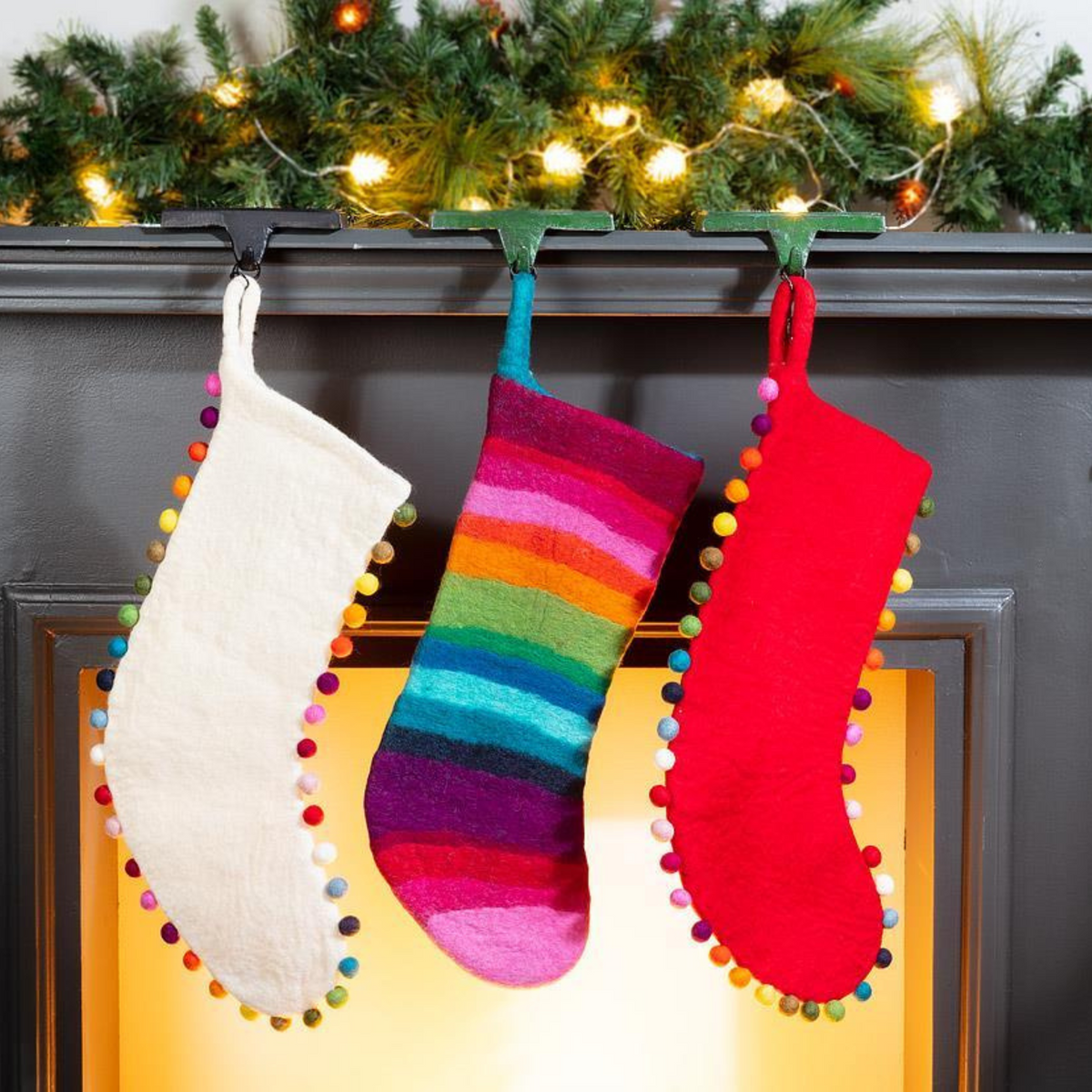 Stocking - Jingle Bell Edged (Red)