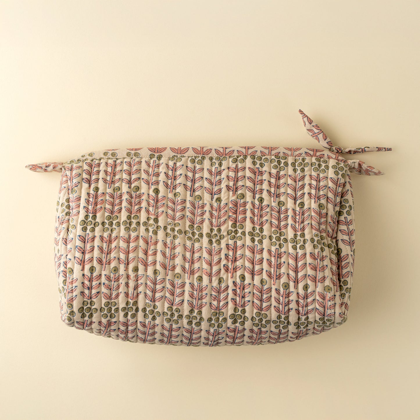 Floria Block Print Pouch