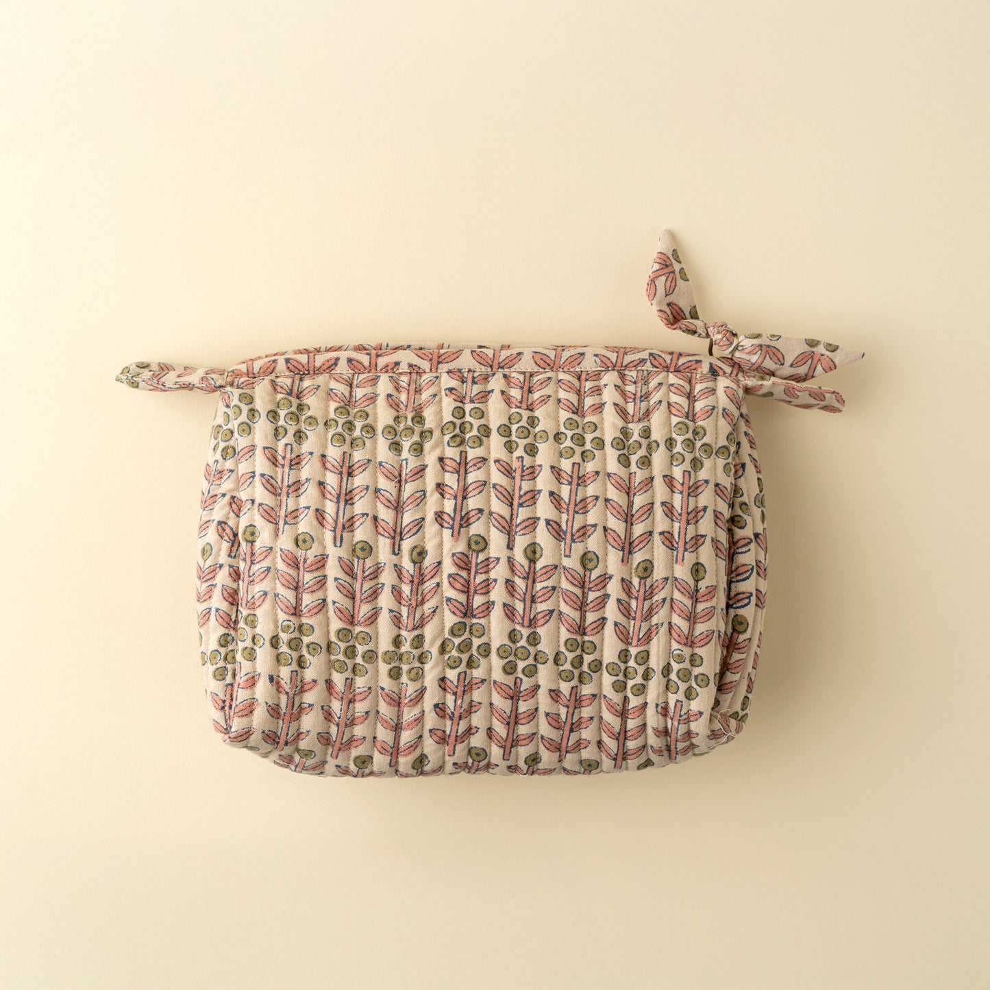 Floria Block Print Pouch