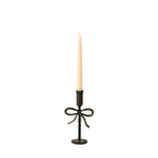 Bow Forged Candlestick - Black