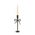 Bow Forged Candlestick - Black